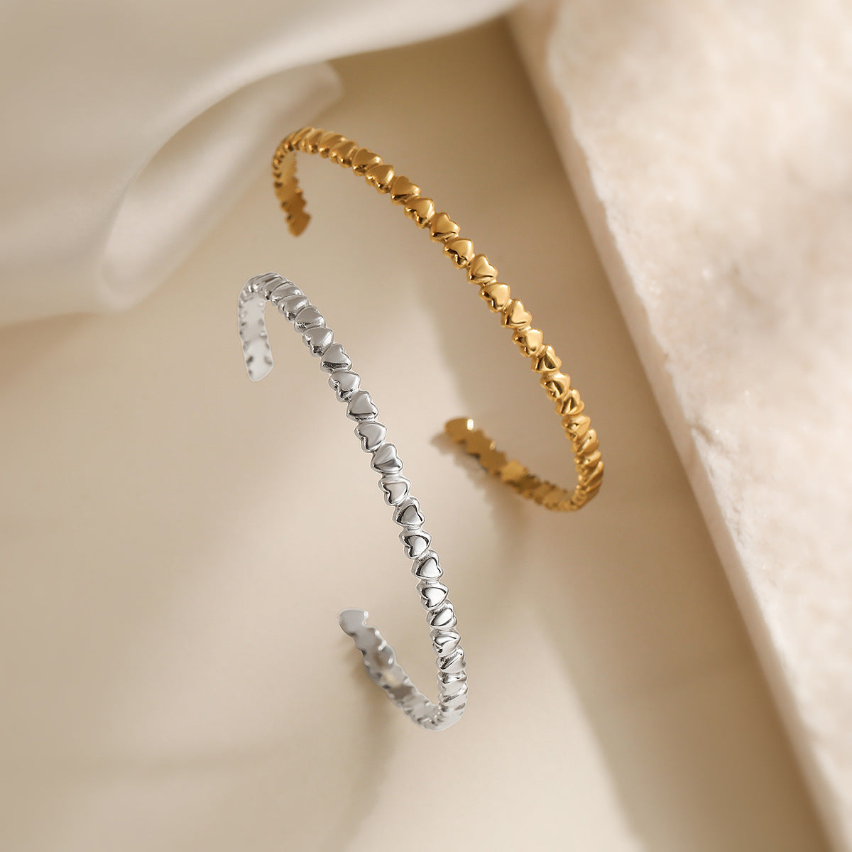 Women's Personalized 18K Gold-plated Stainless Steel Bracelet