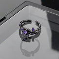 Open Ring With Petals Wrapped Around Minimalist Instagram Style
