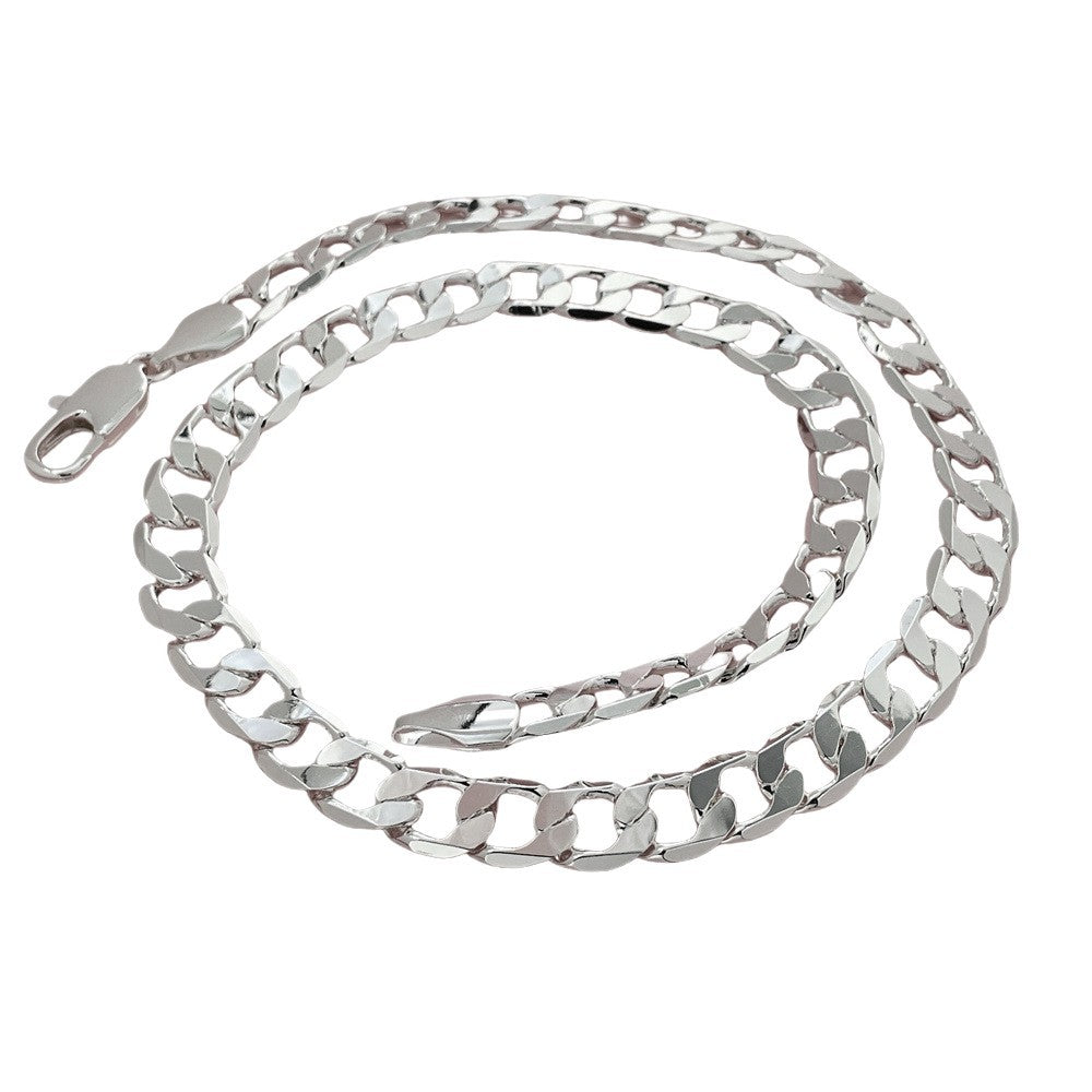 Silver-plated NK Chain Mens Cuban-link Chain 11 Link Design