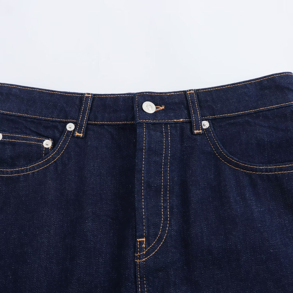 Women's Chic Black Denim Mini Skirt - Versatile Harajuku Style - Image 3