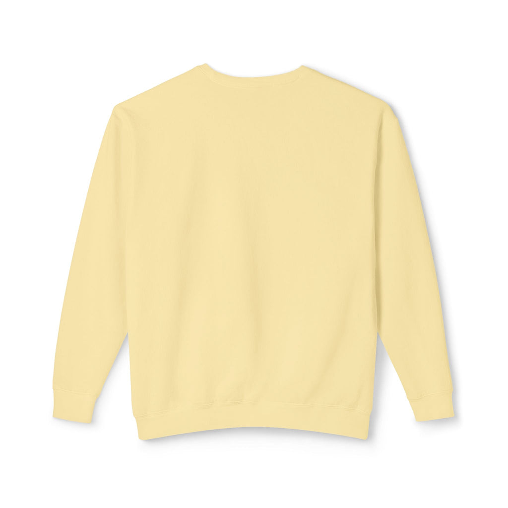 Unisex Lightweight Crewneck Sweatshirt in Charcoal and Cream
