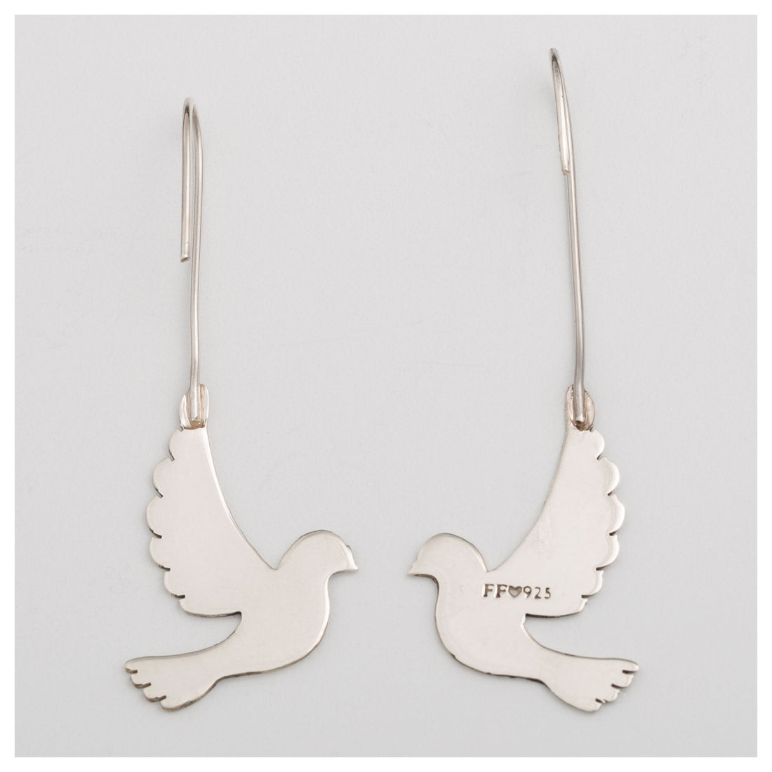 Dove Silhouette Sterling Earrings