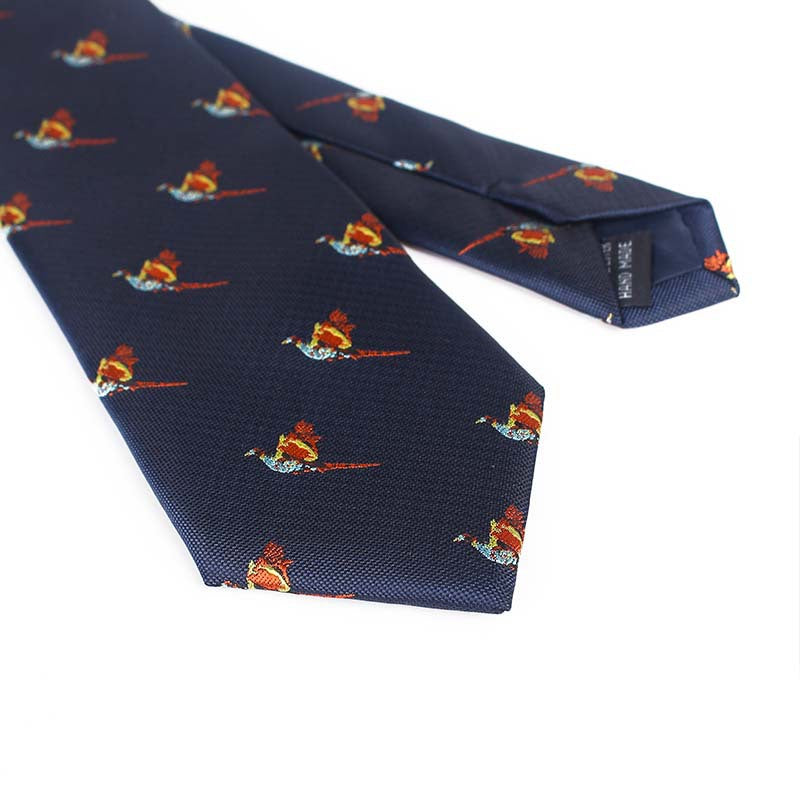 Vibrant Jacquard Bird Pattern Necktie - Multi-Color Design - Image 5