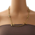 18K Gold Geometric Sun Jewelry Set - Necklace, Bracelet & Earrings