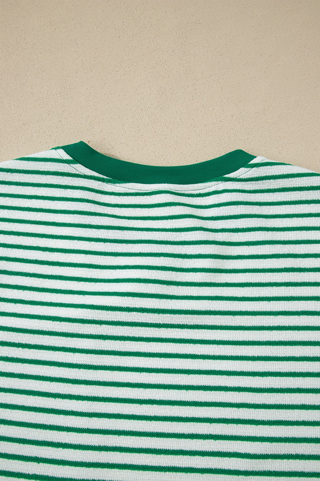 Tilly Stripe Tee & Pants Set - Green & White Casual Loungewear