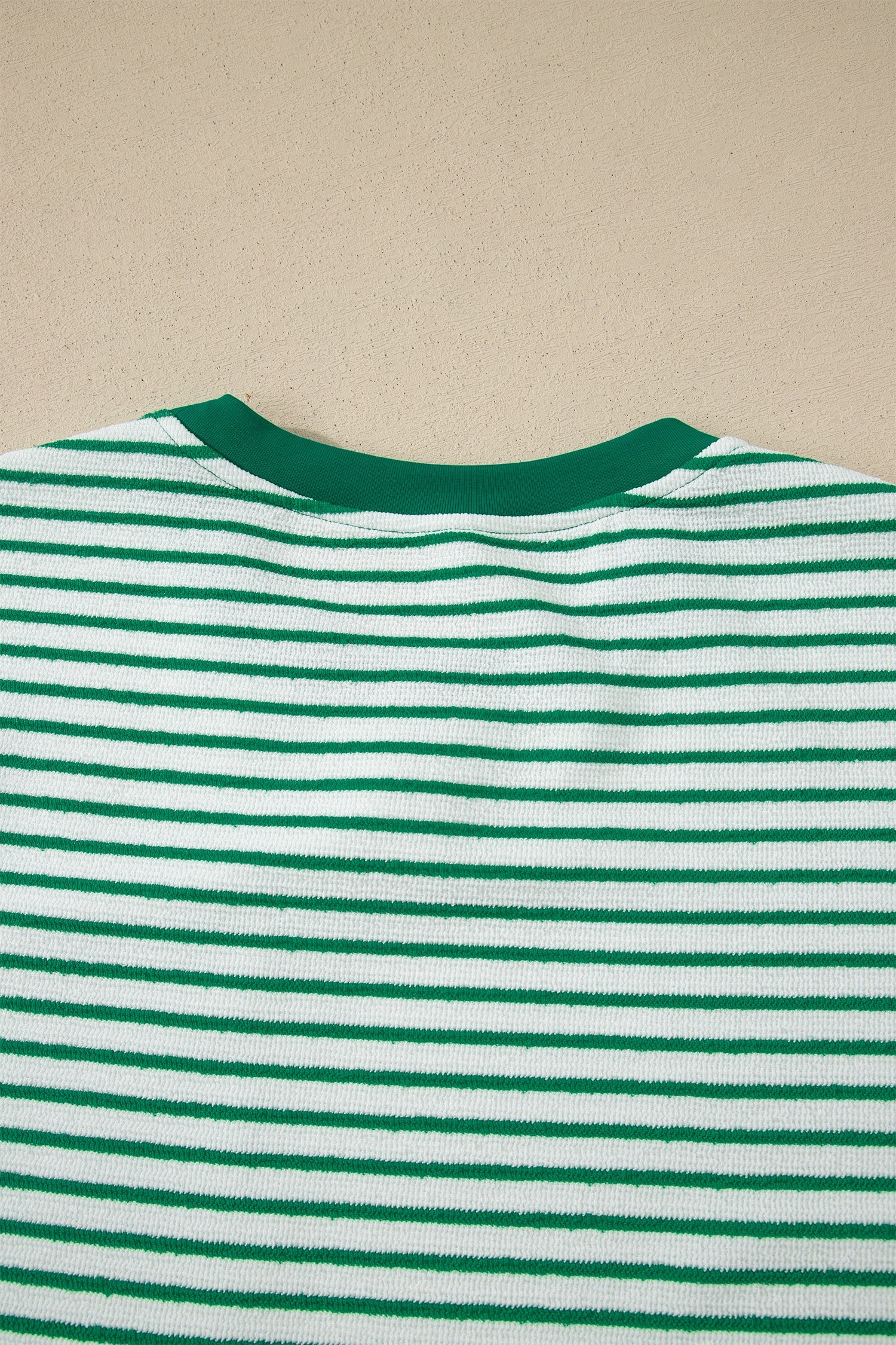 Tilly Stripe Tee & Pants Set - Green & White Casual Loungewear