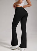 Women's Low-Waisted Folded Waist Flared Pants Wide-Leg Trousers - Image 10