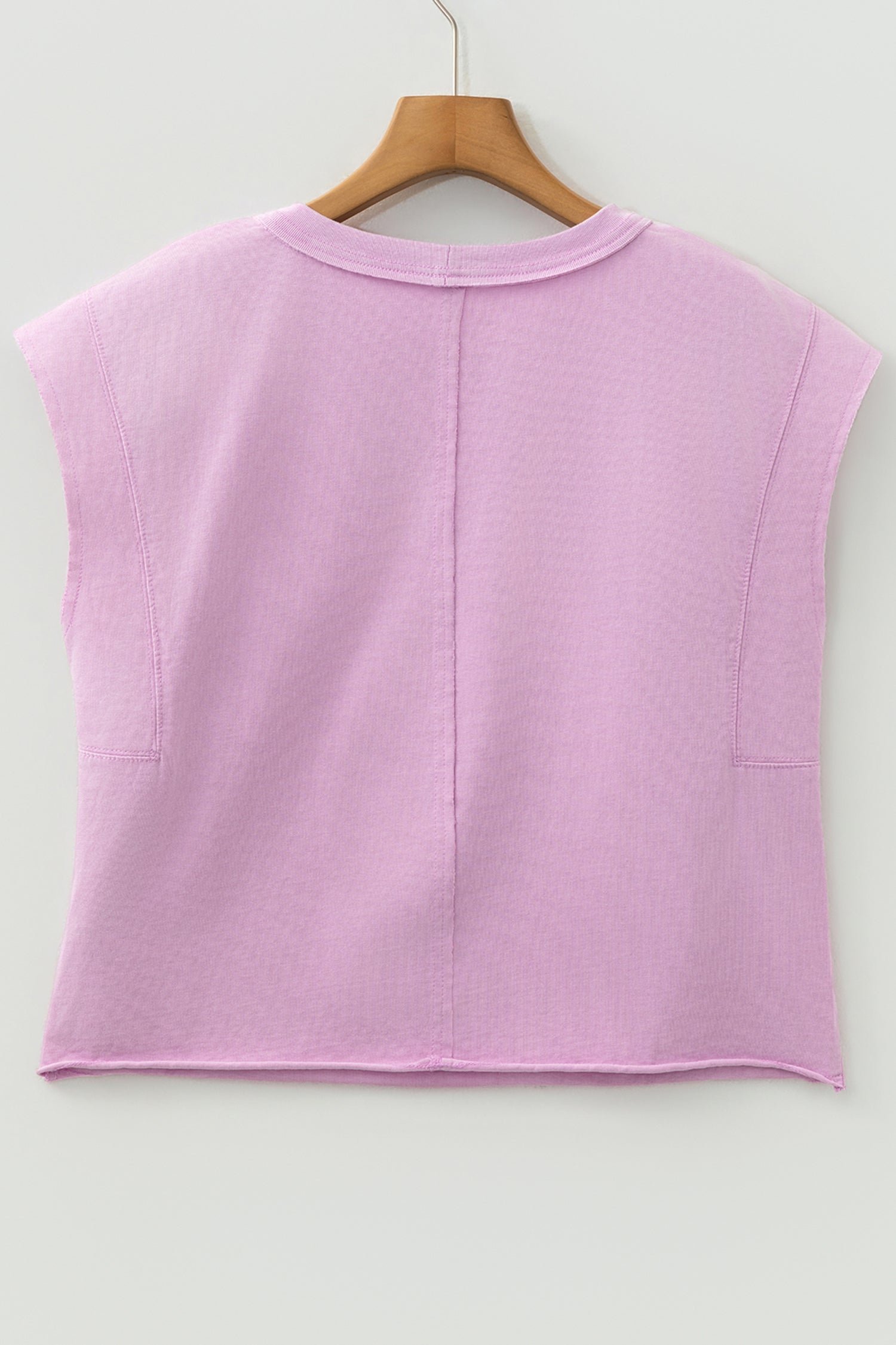 Solid Mineral Wash Boxy Tank Top