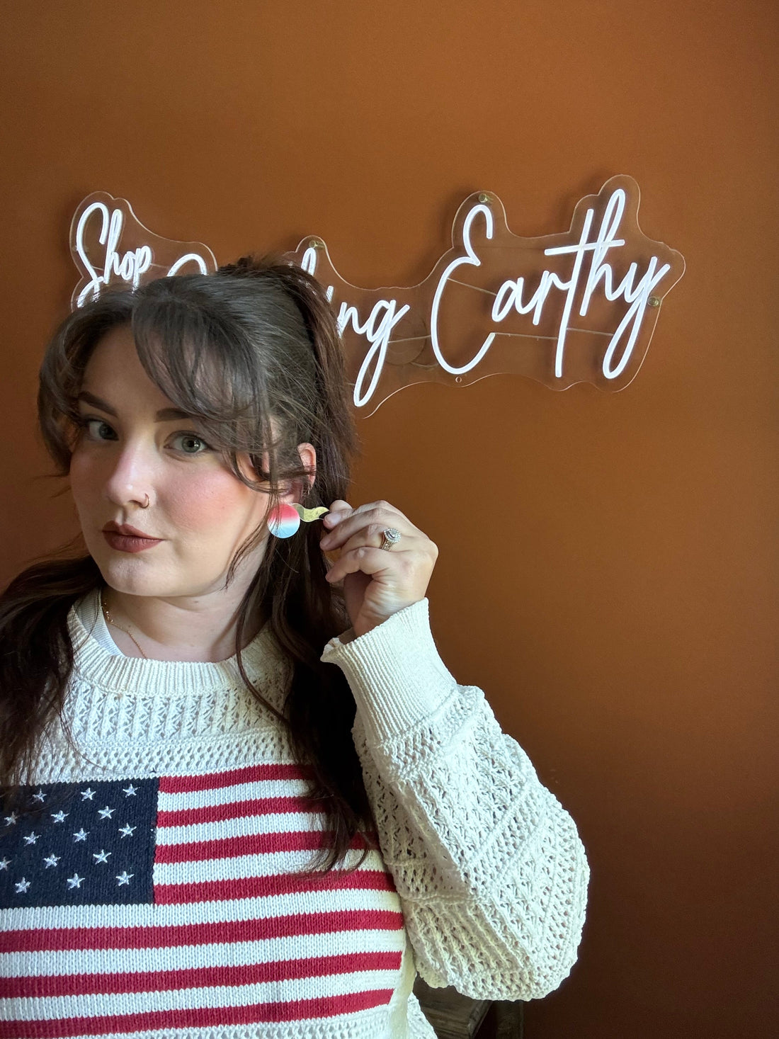 Ombré Button Studs
