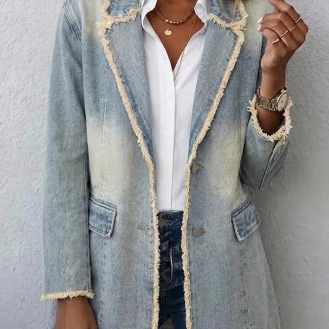 Women's Vintage American-Style Loose Denim Jacket