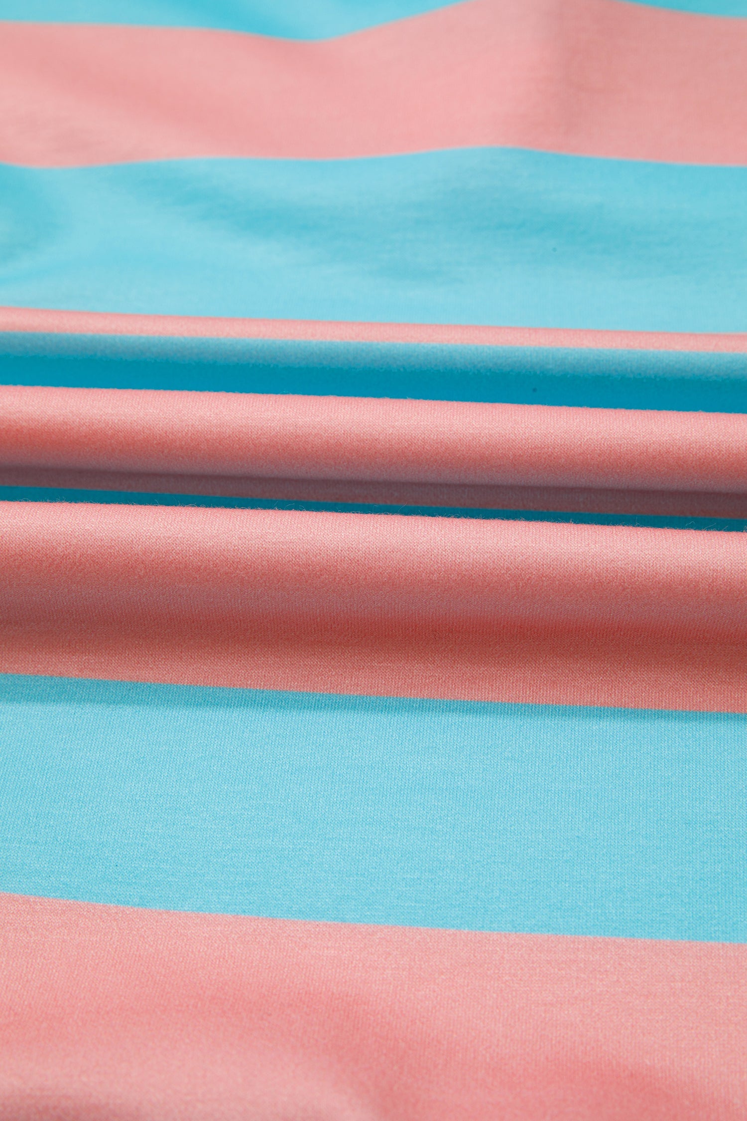 Colorblock Stripe Buttoned Collar Side Slit Top