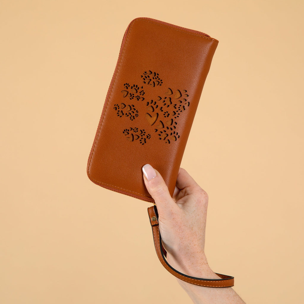 Pawfect Heart Cut-Out Wallet Wristlet