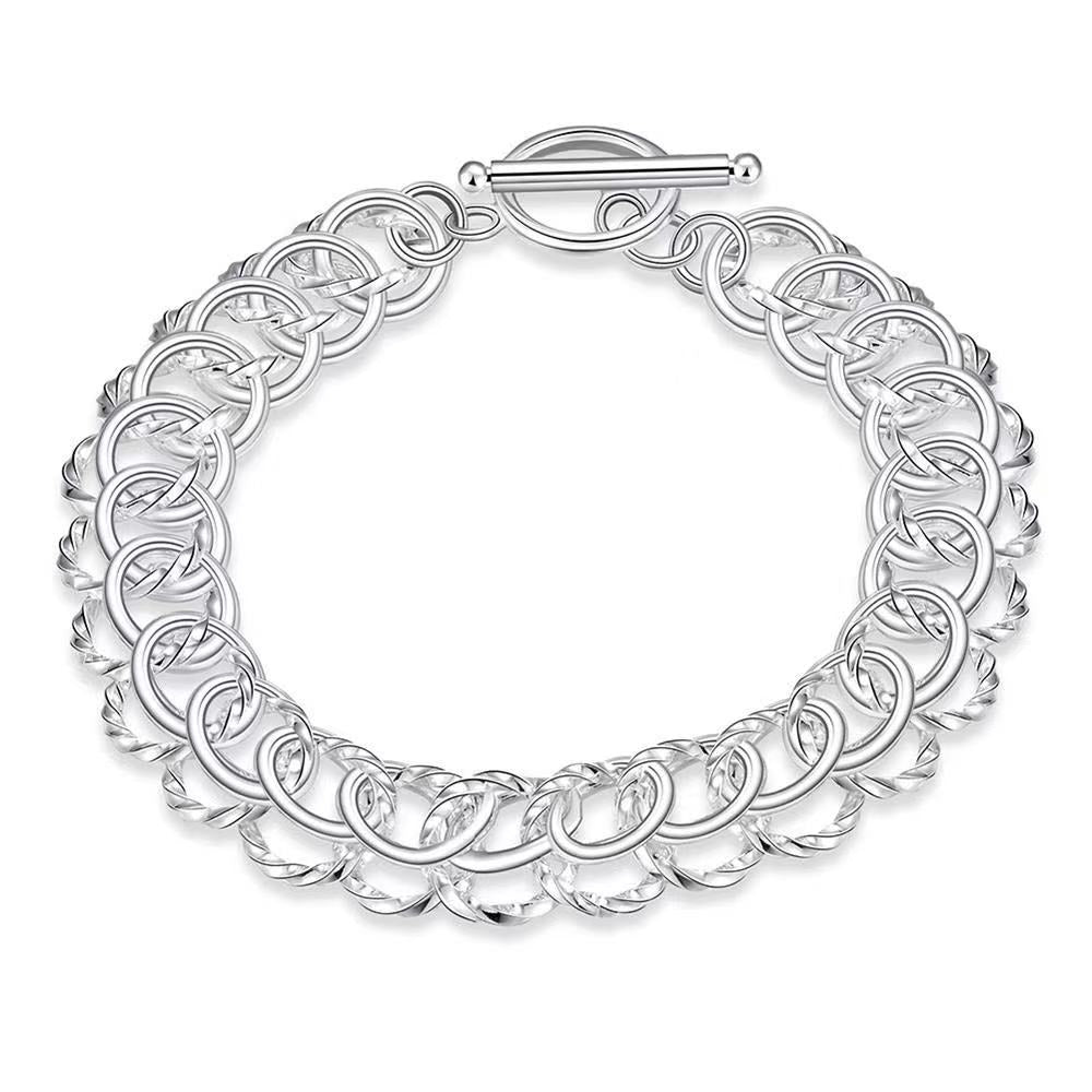 European And American Bracelet Ring Silver Plated Jewelry