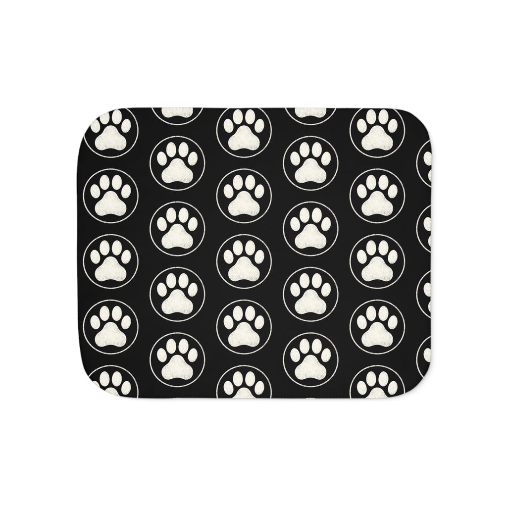 Cozy Sherpa Paw Blanket