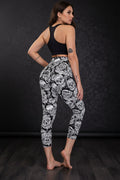 Cropped High-Rise Print Leggings – USA Flag Print Patriotic Workout Pants - 19 Styles
