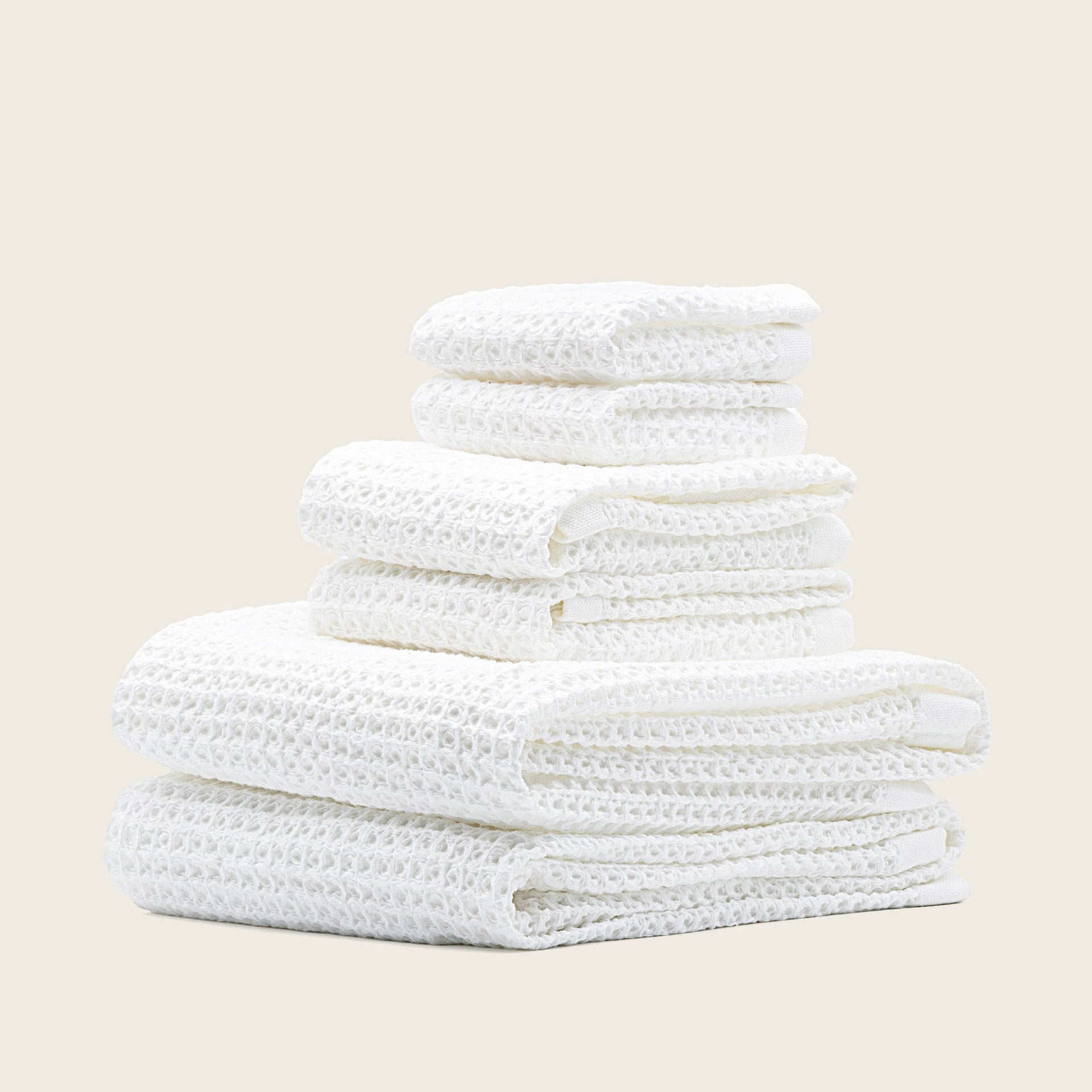 Sedona White Cotton Waffle Weave Bath Towel - Image 20
