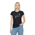 Women's Floral Graphic T-Shirt in Black, Pink, and Gray