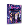 K-Pop Style and Fashion Activity Book cover with colorful illustrations for kids age 8-12