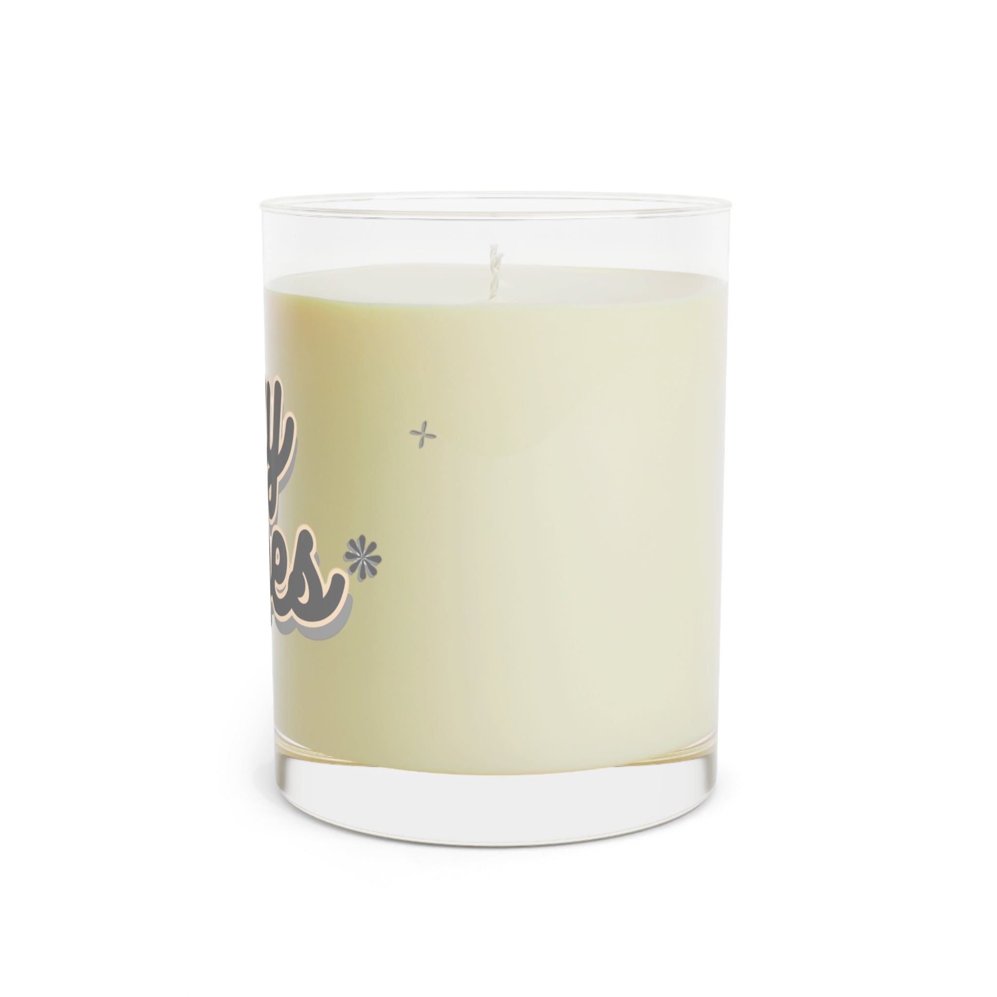 White Tea & Fig Scented Soy Candle in Minimalist Glass, 11oz