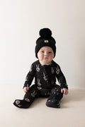 Bamboo Zip Pajamas | Midnight Skelly