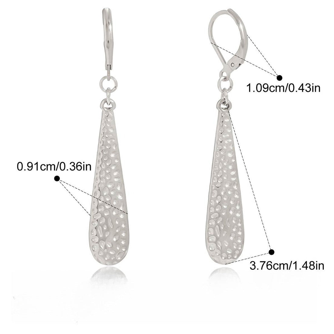 Minimalist 18K Gold Teardrop Earrings – Elegant Drop Jewelry