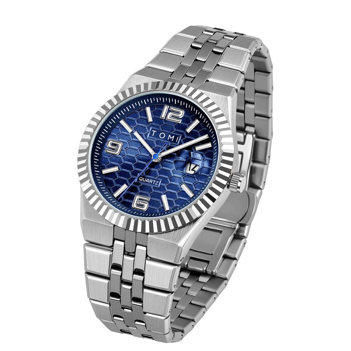Minimalist Men's Quartz Wristwatch with Classic Silver Finish