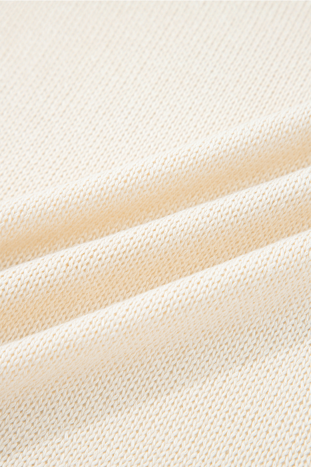 Solid Hollowed Knit Open Front Cardigan Sweater