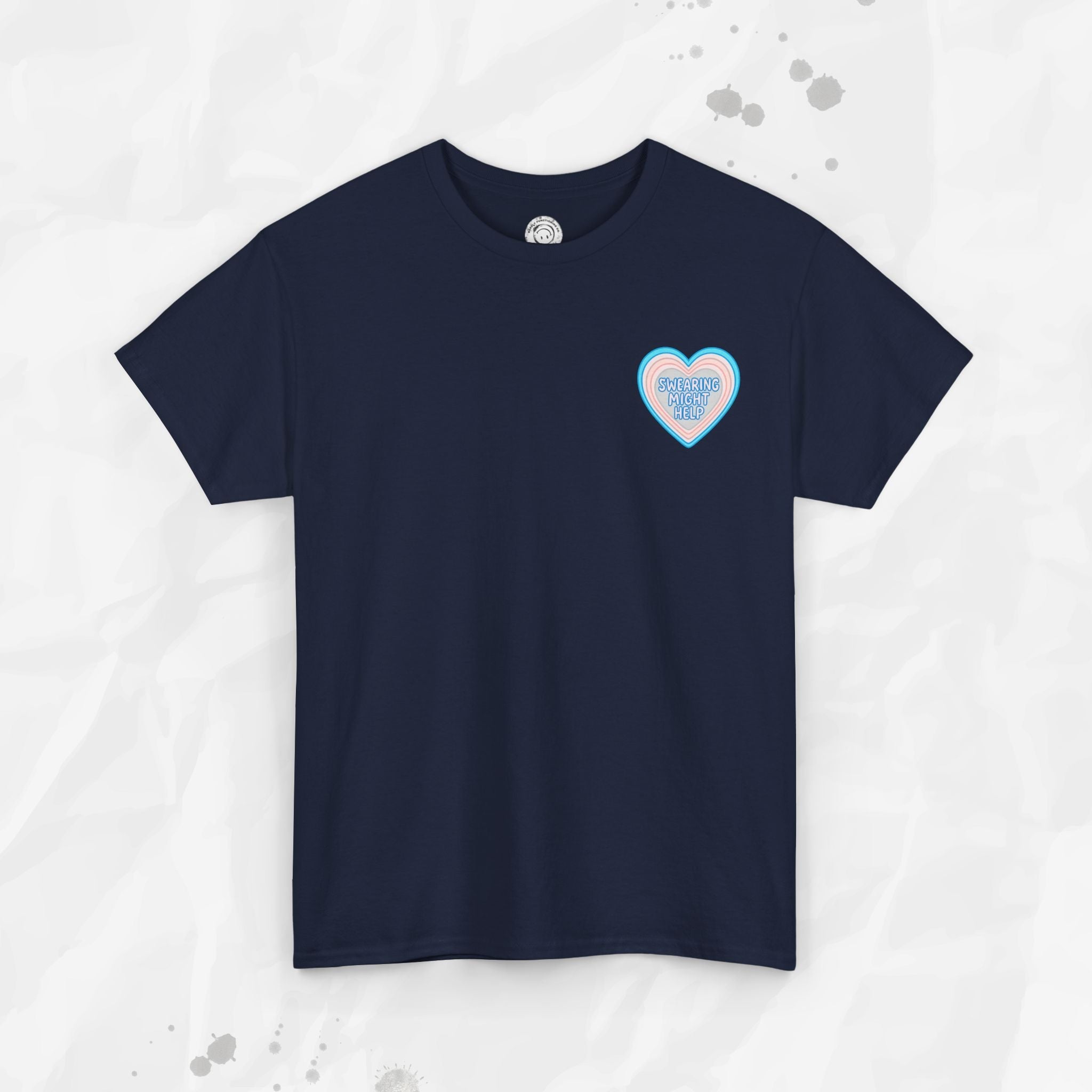Swearing Might Help – T-Shirt (Pocket Print)