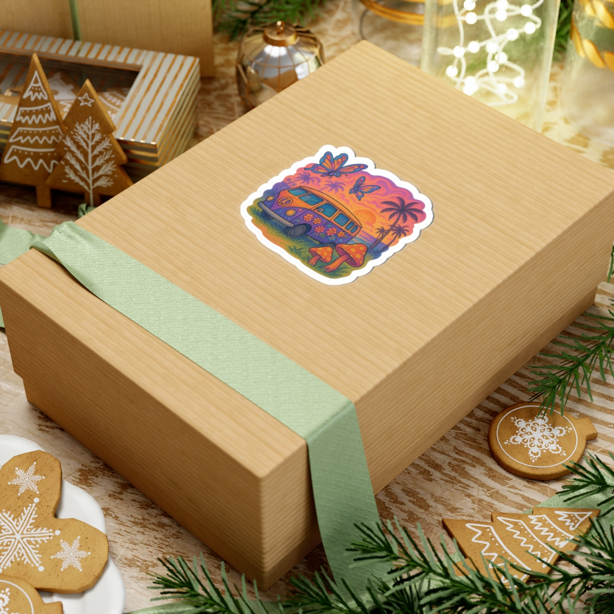 Hippie Bus – Sunset Dreams Sticker