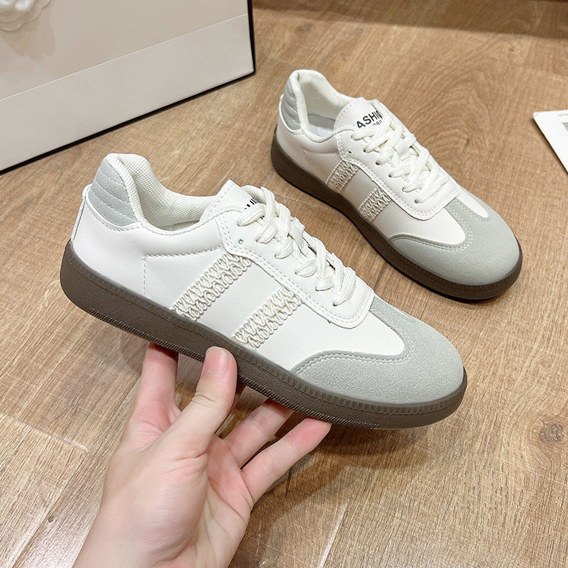 Women Metallic Silver Casual Lace Up Sneakers Comfort Flat Shoes - Image 4