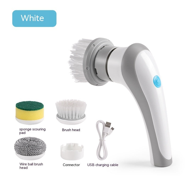 4-in-1 Electric Cordless Spin Scrubber for Deep Home Cleaning
