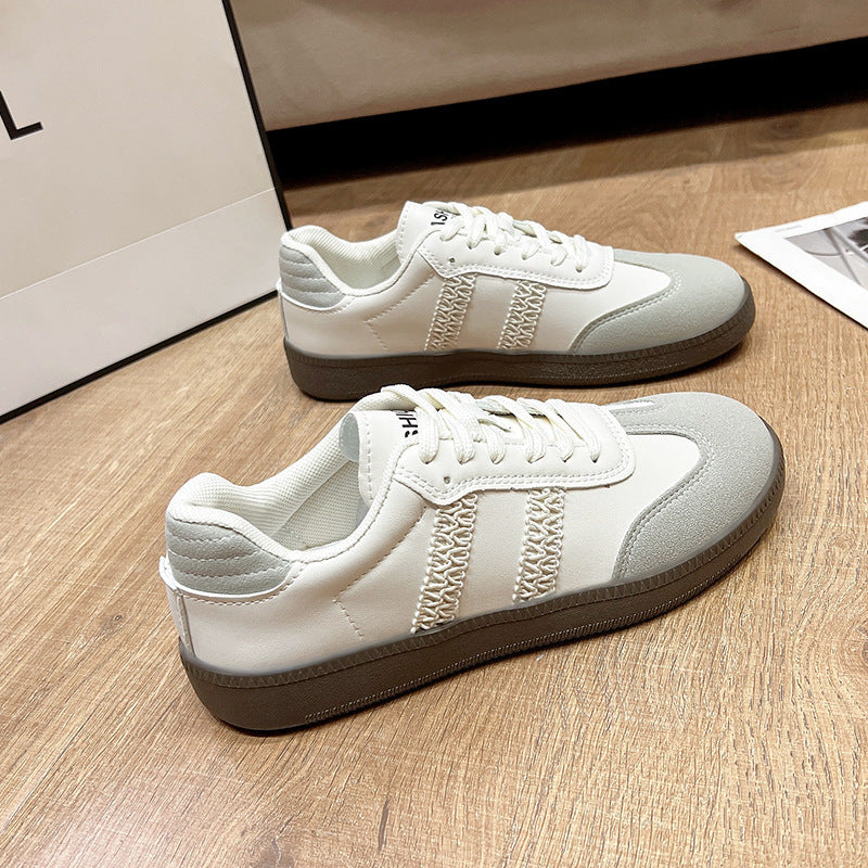 Women Metallic Silver Casual Lace Up Sneakers Comfort Flat Shoes - Image 3