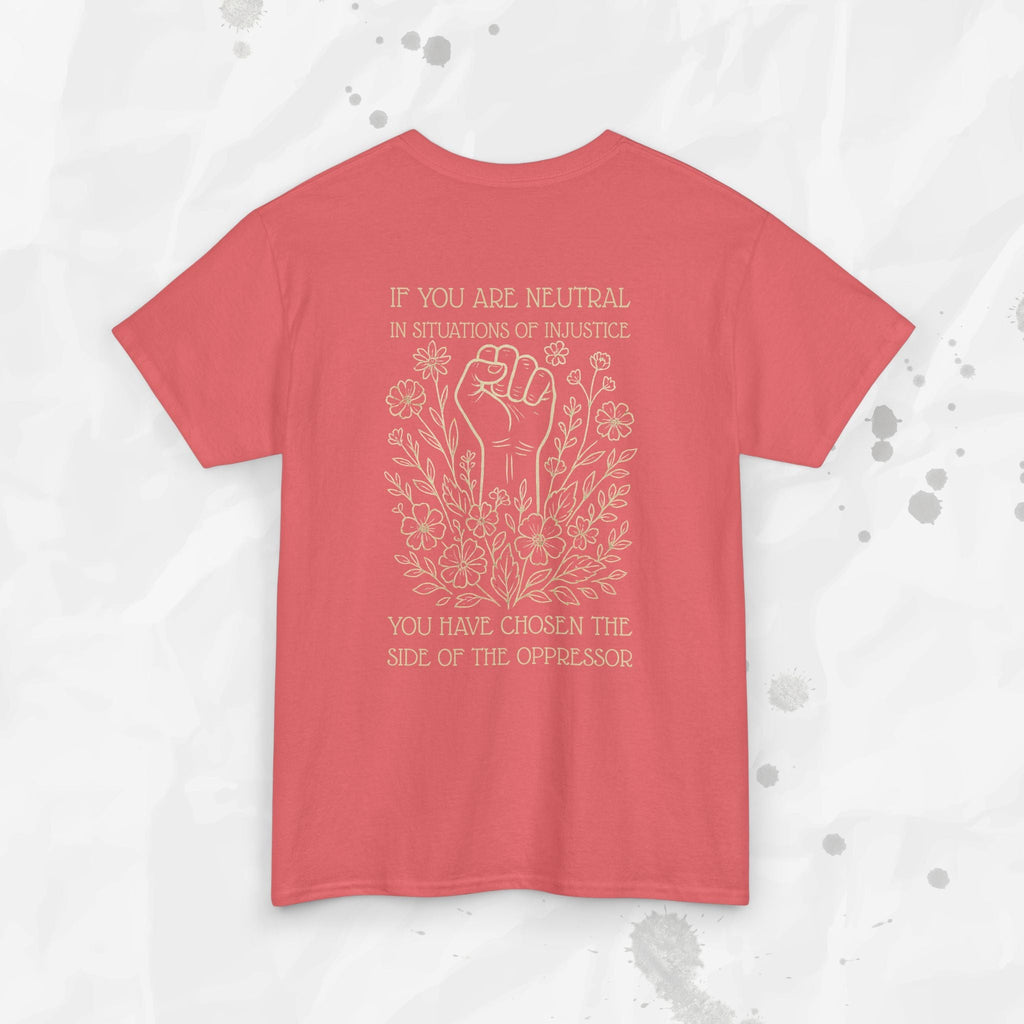 You Have Chosen the Side Graphic T-Shirt in Navy or Coral - Image 2
