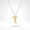 Stainless Steel Gold Pearl Butterfly Clavicle Necklace For Women, Dainty Non Tarnish Elegant Versatile New Lady Neck Jewelry