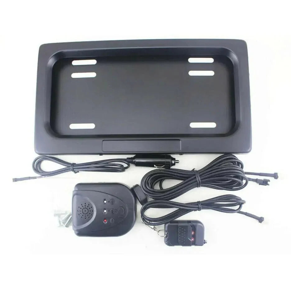 Electric License Plate Holder