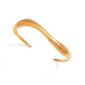 Gold Wave Open Cuff Bracelet