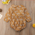 Floral Long Sleeve Baby Romper for Girls