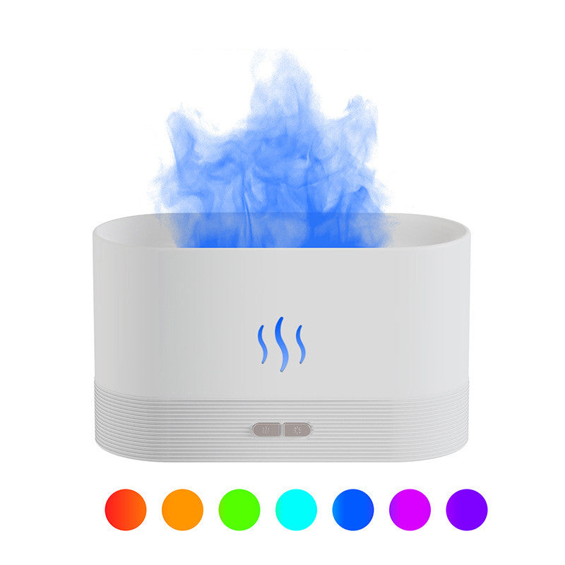 Modern LED Flame Aroma Diffuser & Ultrasonic Mist Humidifier
