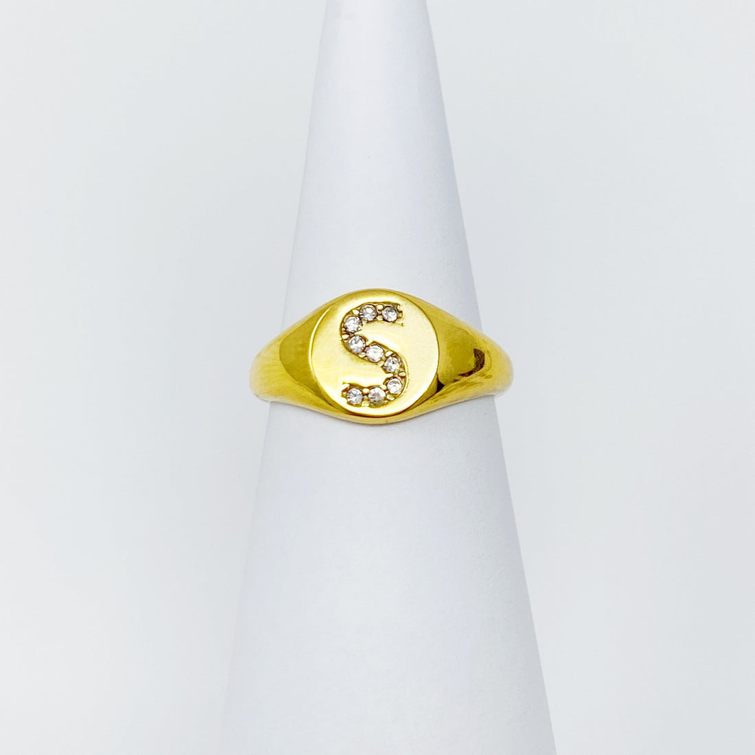 Shine Me Initial Ring