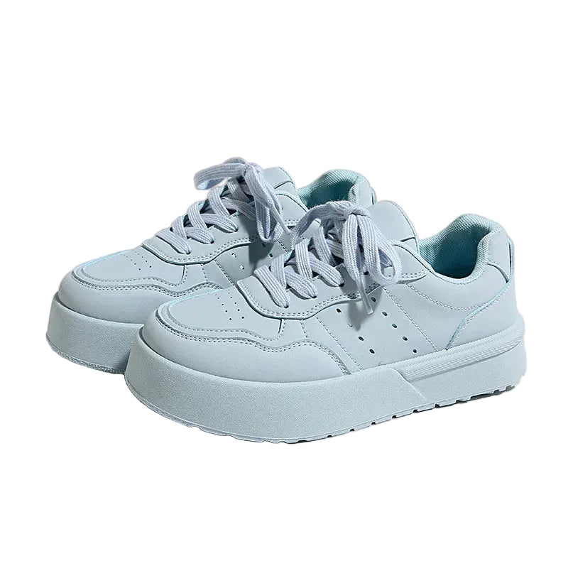 Women's Lace Up Platform Athletic Sneakers Harajuku Style - Image 2