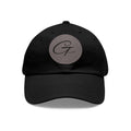 Unstructured Cotton Baseball Cap with Minimalist Leather Patch