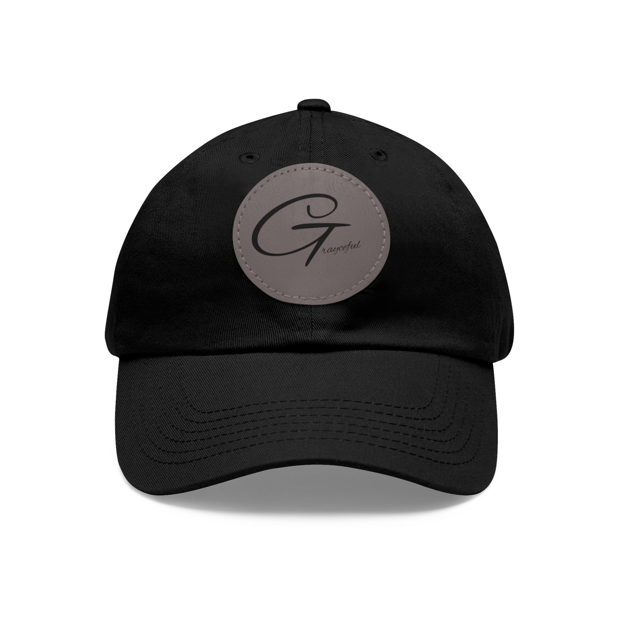 Unstructured Cotton Baseball Cap with Minimalist Leather Patch