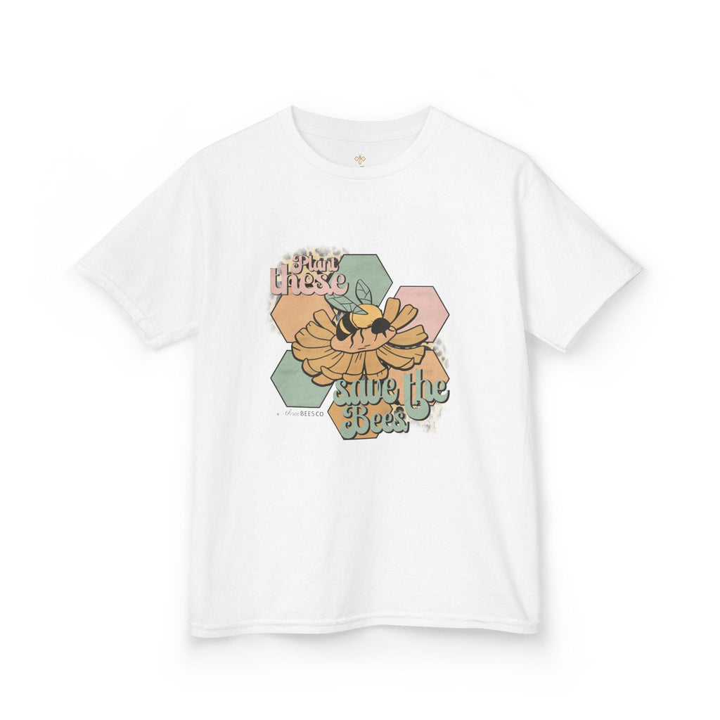Kids Heavy Cotton Gildan 'Save the Bees' Graphic Hive Tee