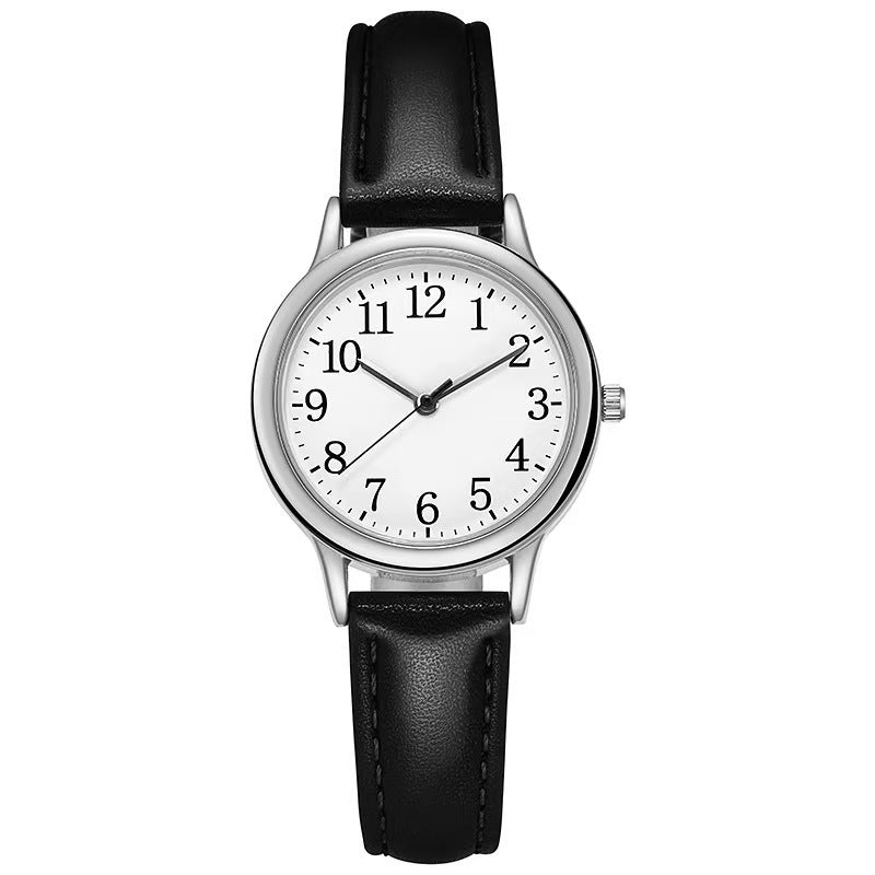 Simple Digital Fashion Alloy Quartz Watch for Women Casual Style