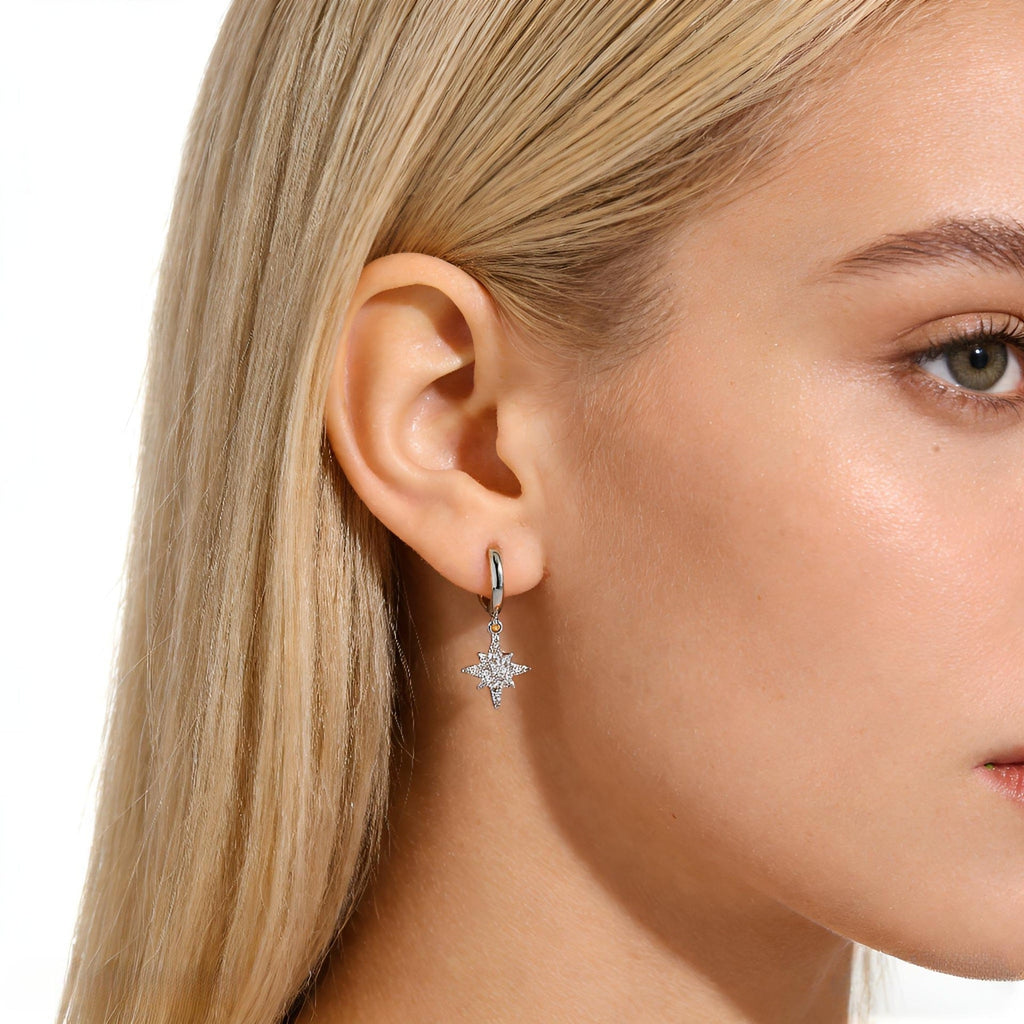 Close-set Zircon Cool Temperament Earrings