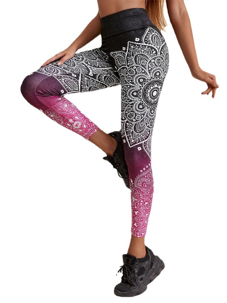 High-Waist Compression Yoga Leggings with Pockets