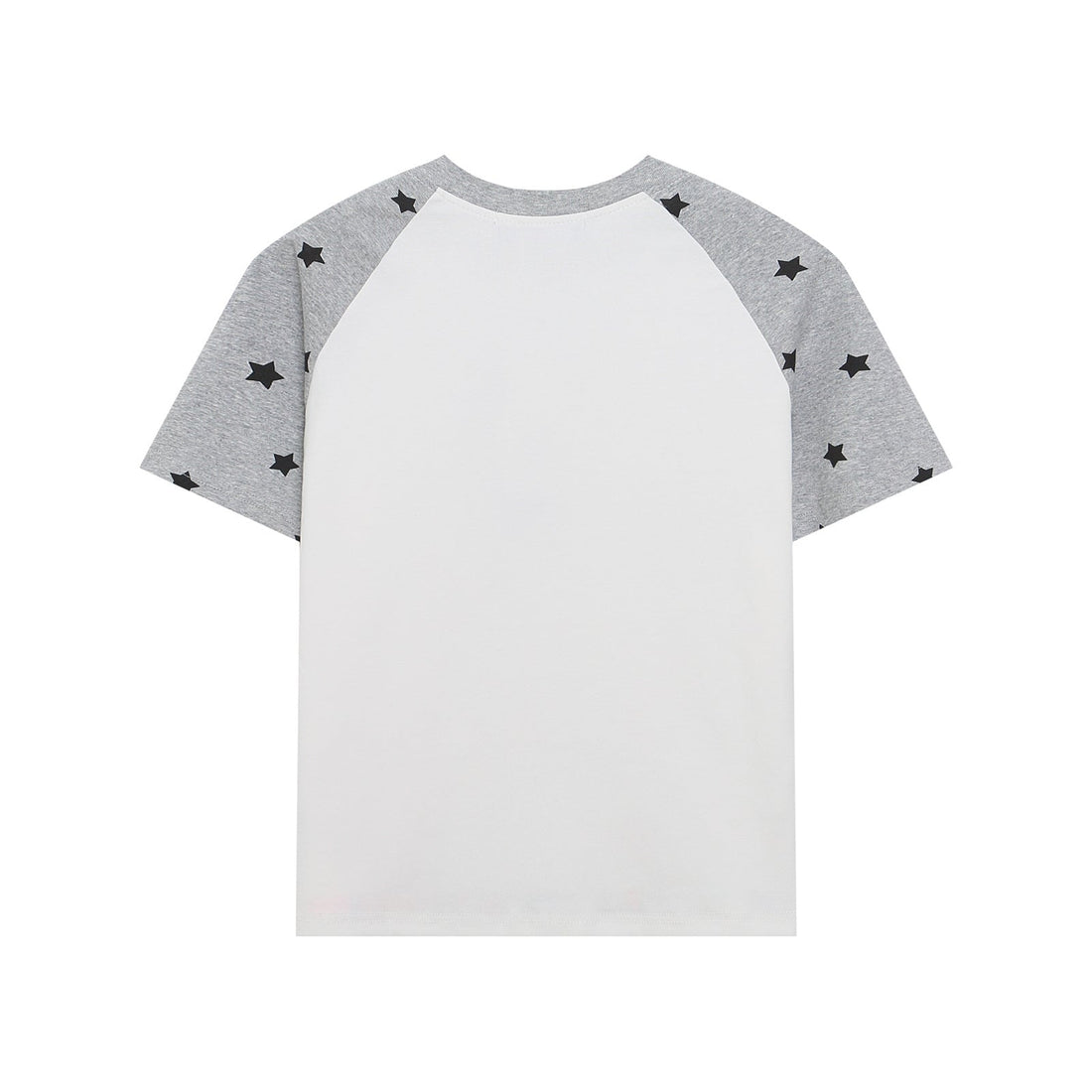 Women's Slim Fit Grey Star Raglan Sleeve Harajuku Graphic Tee - Image 2
