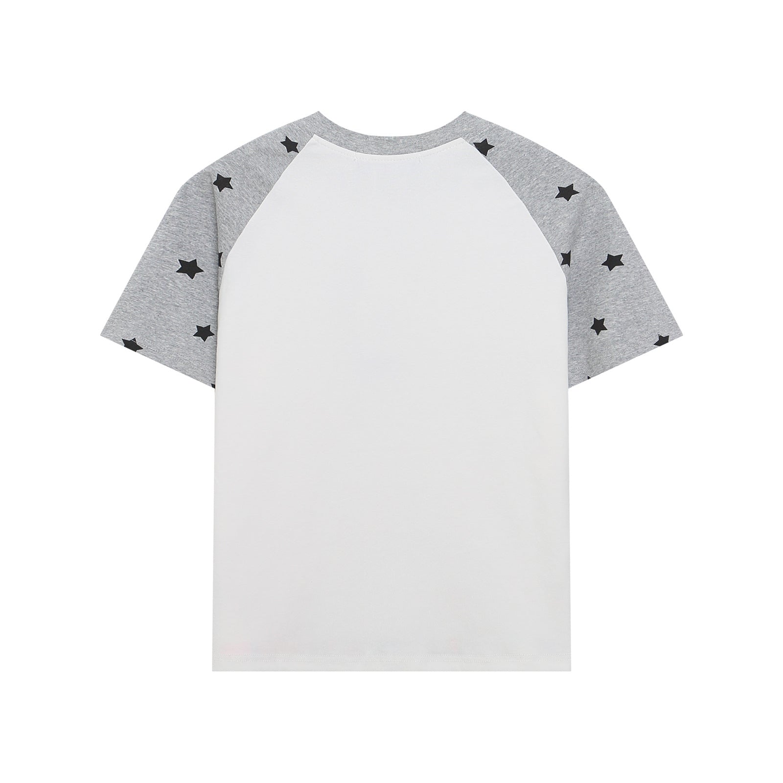 Women's Slim Fit Grey Star Raglan Sleeve Harajuku Graphic Tee - Image 2