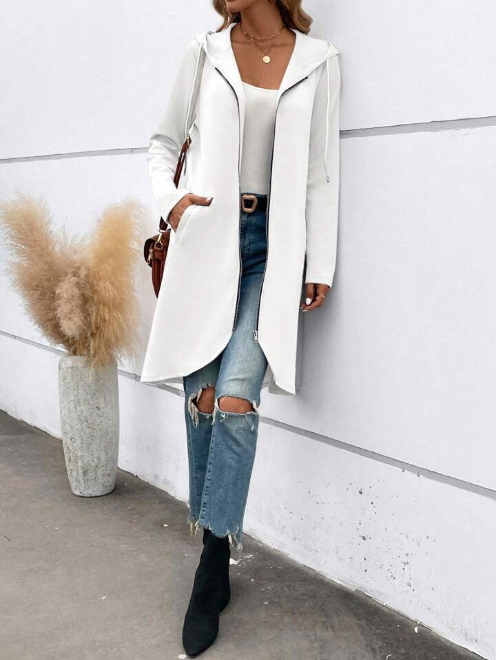 Women's Velvet-Lined Zip Hoodie Sweatshirt