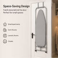 Over-the-Door Hanging Foldable Ironing Board with Iron Rest